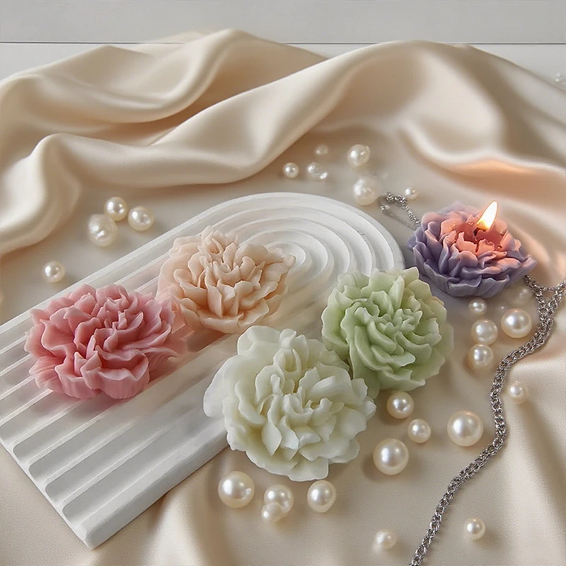 

Silicone Mold Carnation Aromatherapy Candle Flower for DIY Handmade Scented Candles Decorative Crafts and Unique Gift Making