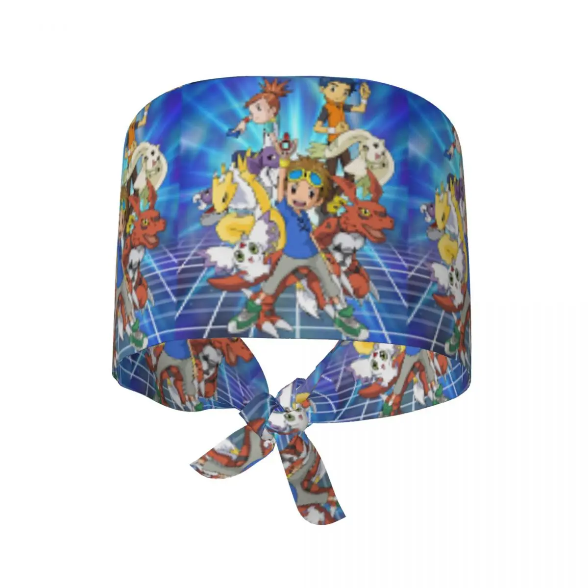 Medical Cap Digimons Work Scrub Cap For Men Women Comfy Elastic Nurse Hats Tie Back Custom DIY Working Caps