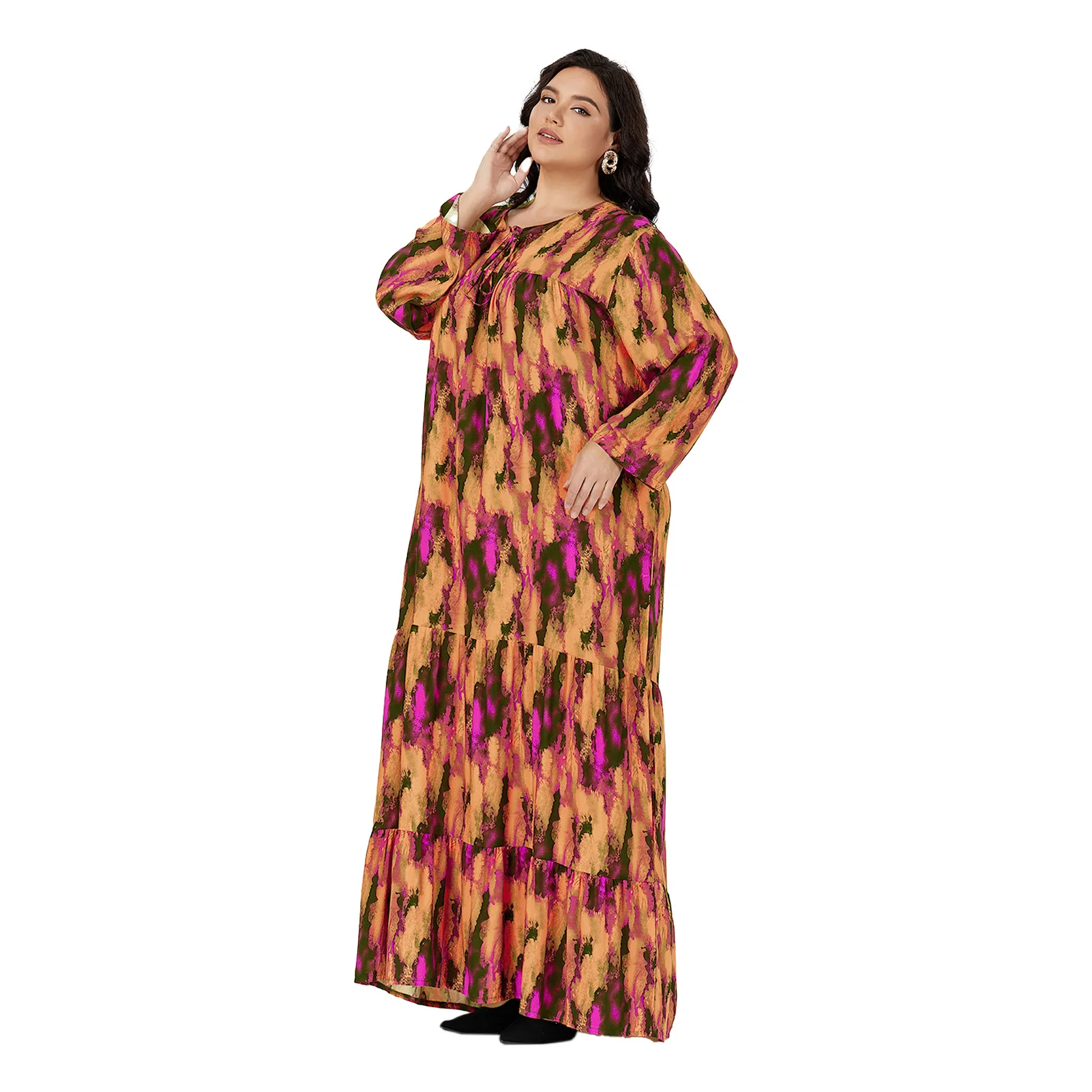 abaya Traditional Dress Plus size Moroccan cotton kaftan beach home dashiki Short Sleeve Cover up African Dresses For Women