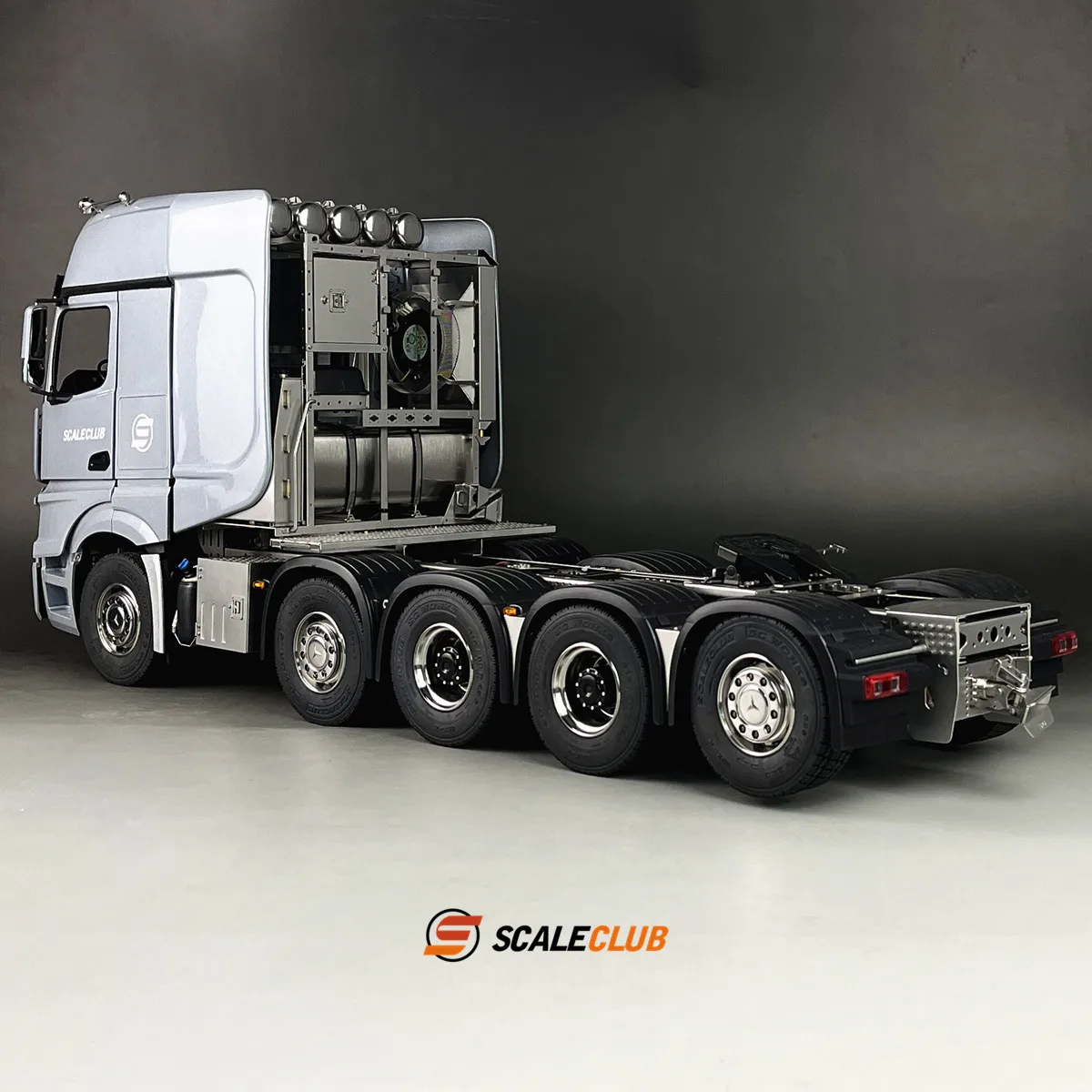 Scaleclub Model 1/14 For Benz 10X10 Heavy Towing For Oka SLT Large Transport Truck For Tamiya  Lesu Rc Trailer Tipper