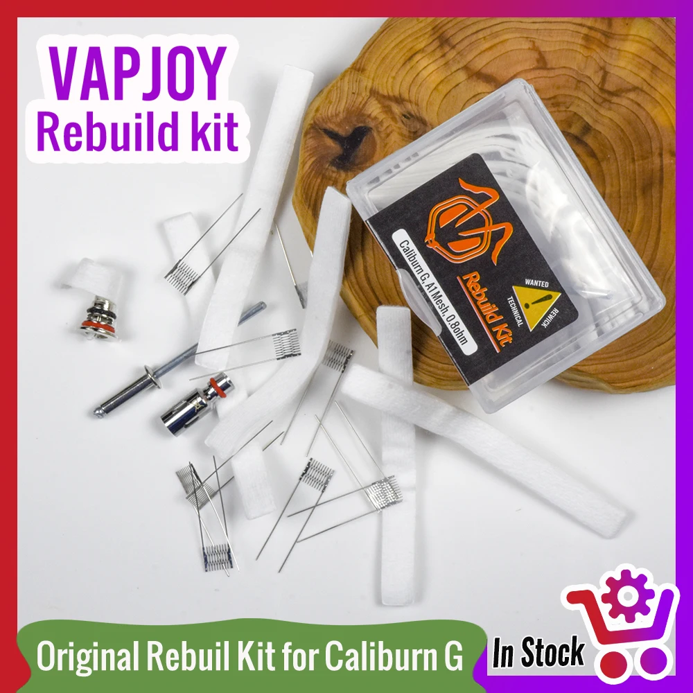 VAPJOY Rebuild RBK Caliburn-G Replacement Cotton Coil 0.8ohm Mesh Head Vaporizer for KOKO Prime Cartridge Pod System Vape Kit