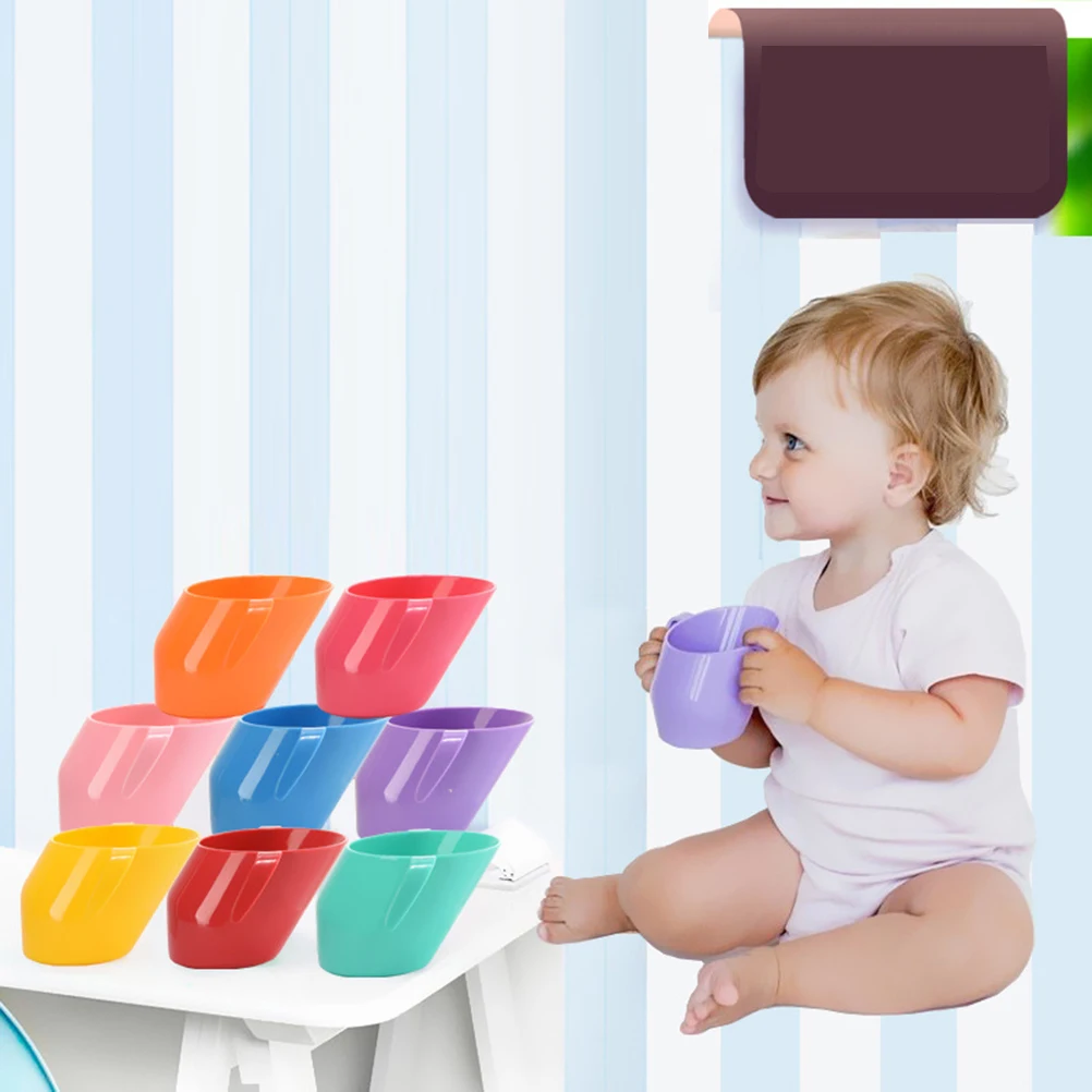 

's Drinking Water Cup Toddler Training Milk Silicone with Handle Infant