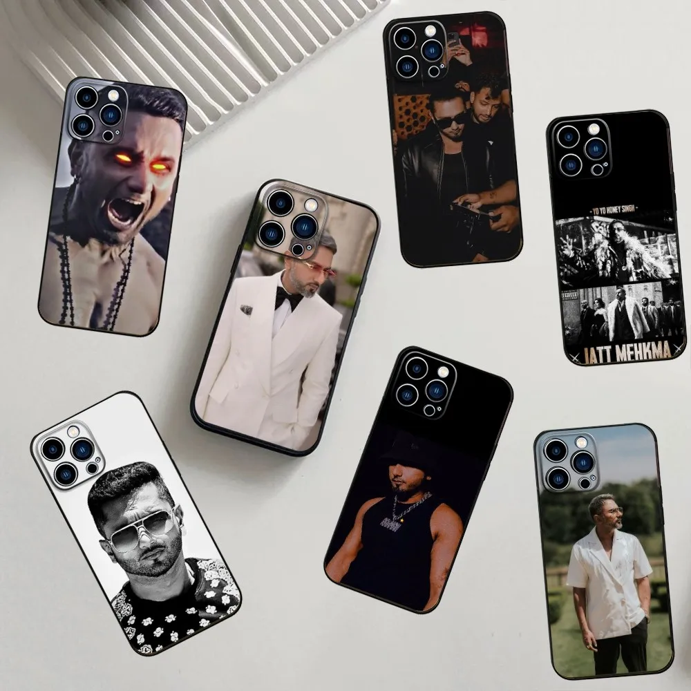 Yoyo honey S-Singh Phone Case For iPhone 16,15,14,13,12,11,Pro,X,XS,Max,XR,Plus,Mini Silicone Black Shockproof TPU