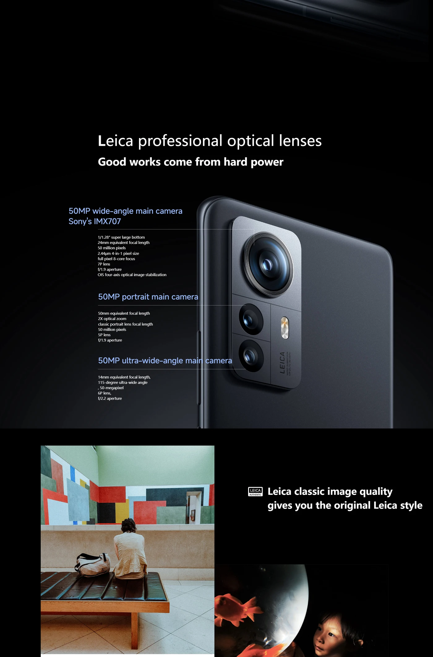 هاتف Xiaomi 12S Pro 5G 6.73 بوصة 3200x1440px AMOLED Snapdragon 8+Gen1 3.2 جيجا هرتز بطارية 4600 مللي أمبير في الساعة 50 ميجابكسل مستعمل