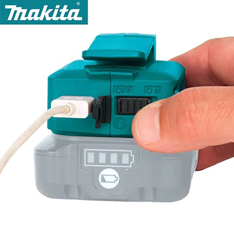 Imagem -03 - Makita Adp06 Bateria Adaptador 12v Max Cxt Lítio-íon Compacto Fonte de Energia sem Fio Usb Carregador Adaptador Conversor para Makita