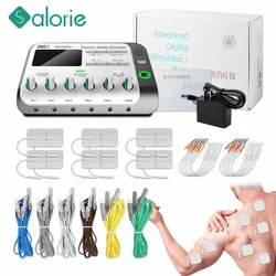 Electroacupuncture Stimulator 6 Output Electro Acupuncture Device Tens Machine Low Frequency Muscle Stimulation Body Massager