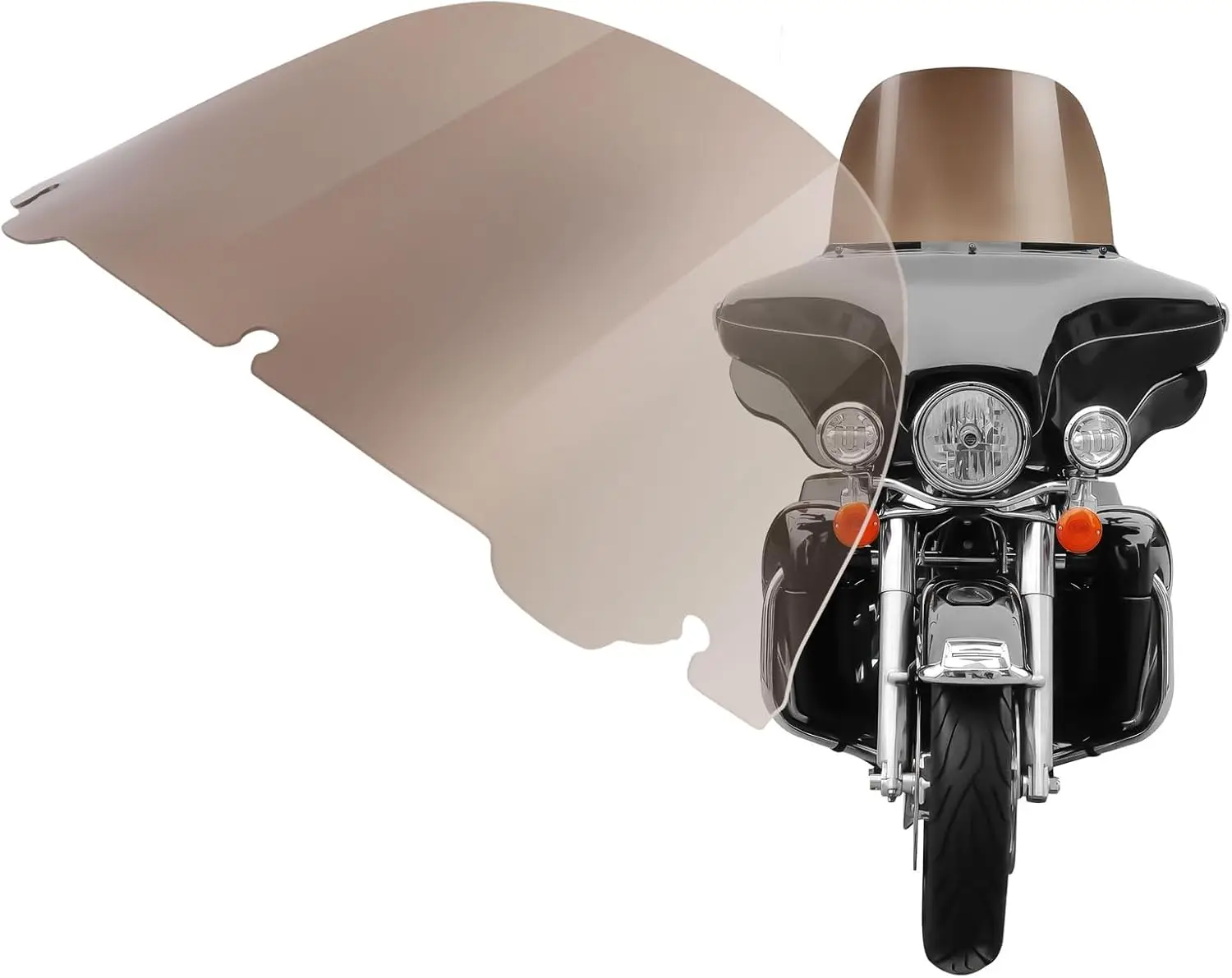 

14" Windshield Windscreen for Harley Ultra Limited FLHTK Tri Glide Ultra FLHTCUTG Street Glide Special FLHXS Street Glide FLHX 2