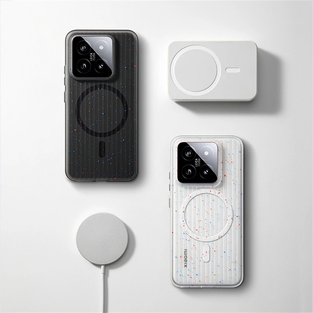 حافظة لهاتف Xiaomi Mi 15 Pro Mi14 Ultra لهاتف Magsafe المغناطيسي اللاسلكي للشحن اللاسلكي