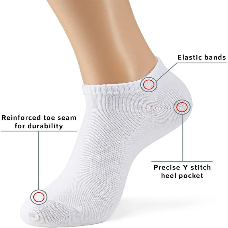 Ankle Athletic Running Socks Sports Socks Spring And Summer Socks Pure Cotton Breathable Socks For Men And Women (1-30Pairs)