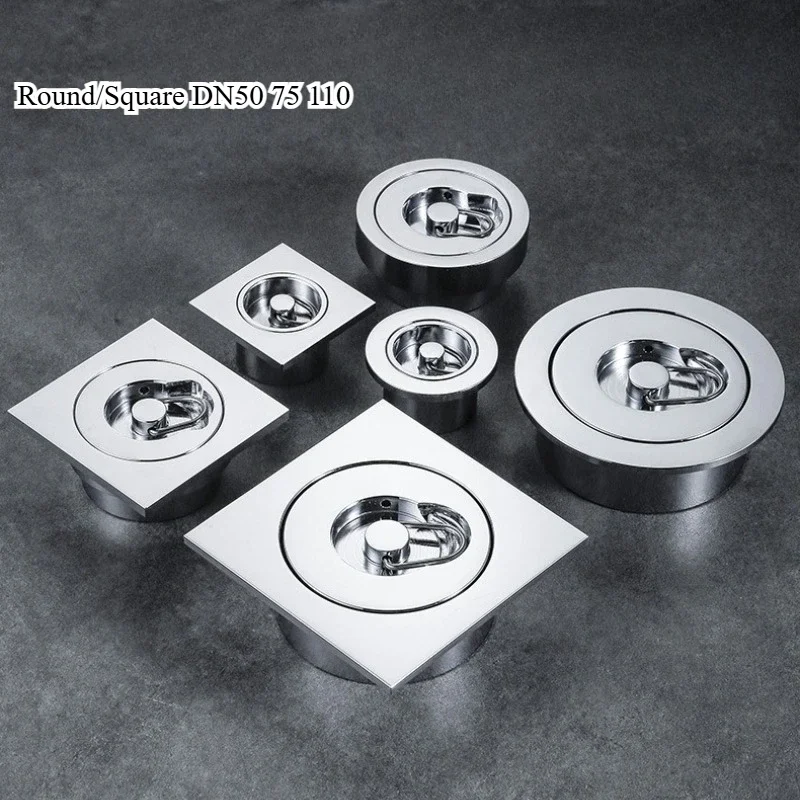 Swimming pool/bathtub/fish pond/hot spring bath drainage copper floor drain DN50 75 110