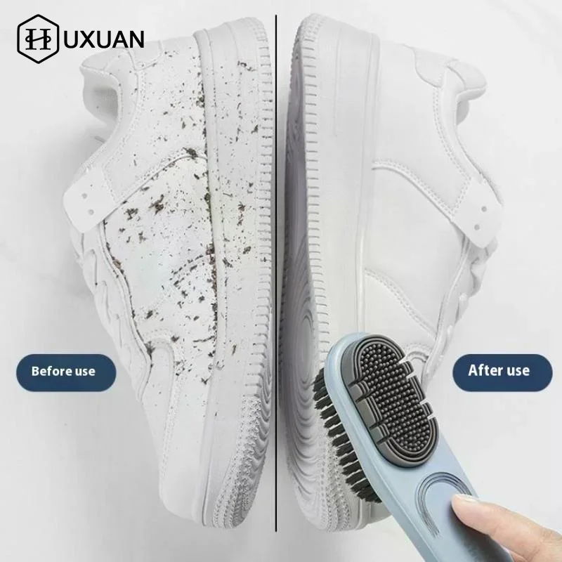 Двусторонняя резиновая щетка для обуви, мягкая щетина, щетки для одежды, щетки для ухода за обувью, специальная щетка, водонепроницаемый инструмент для очистки от грязи