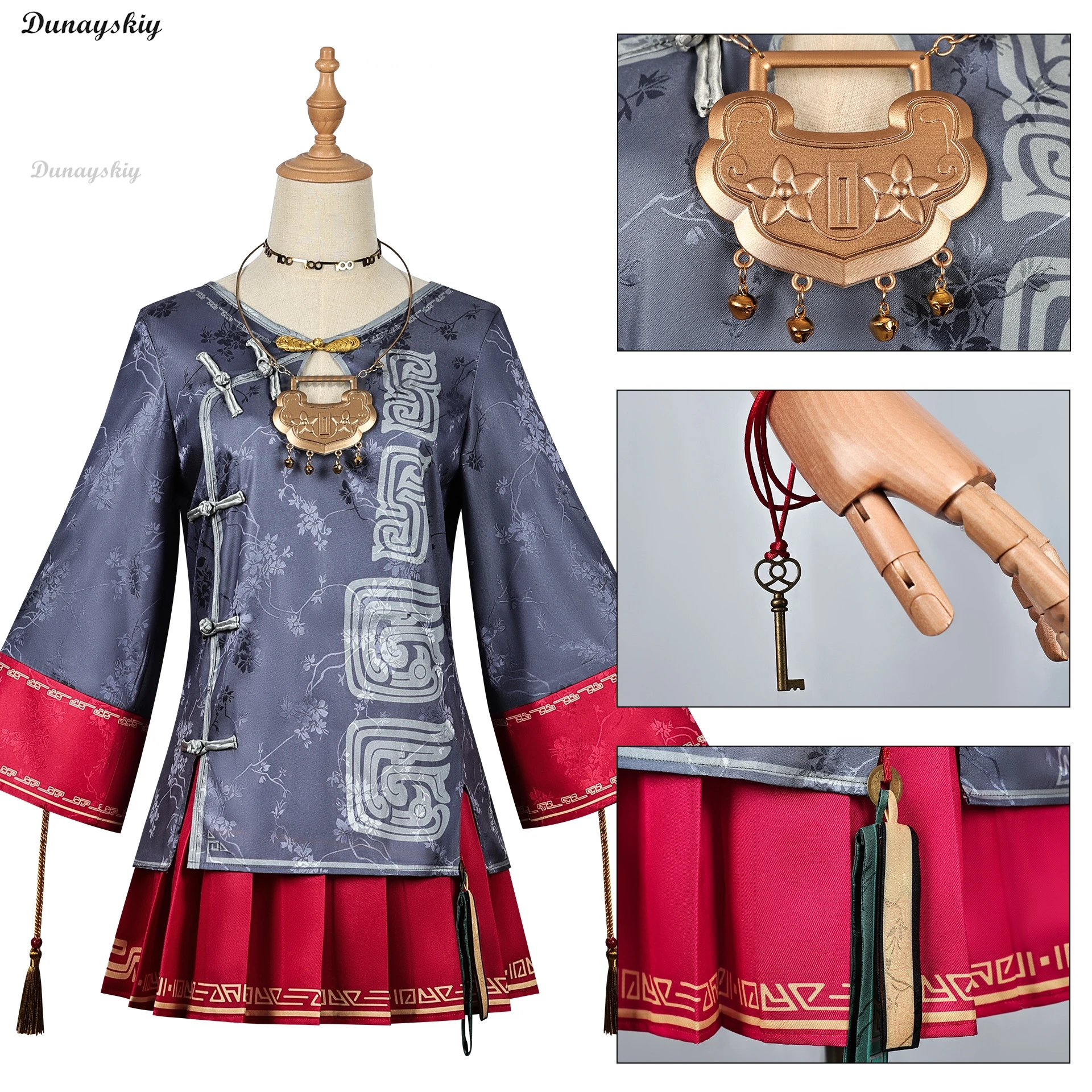 신상 드래곤 리턴 장수 잠금 코스프레 코스튬 가발, 할로윈 크리스마스 새해 만화 콘 게임, 애니메이션 파티 여성 의상