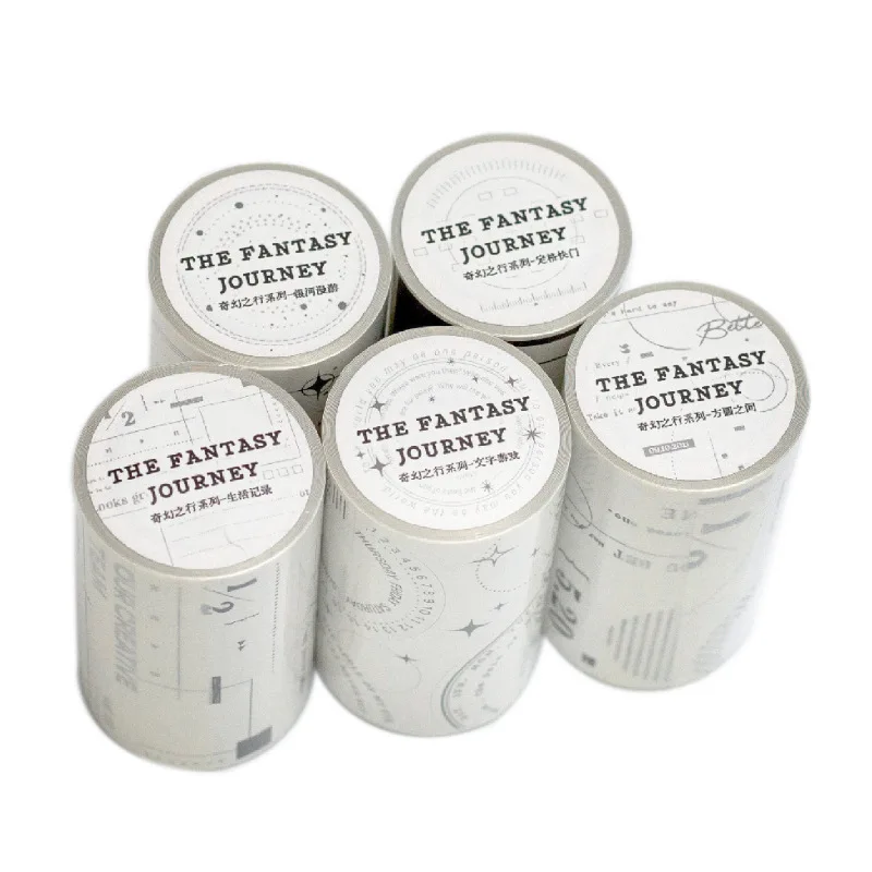 أبيض وأسود الحد الأدنى المشهد الشريط الأساسية تنوعا المواد المحاسبة Diy بها بنفسك سجل القصاصات مذكرات كلية القرطاسية الهدايا #6