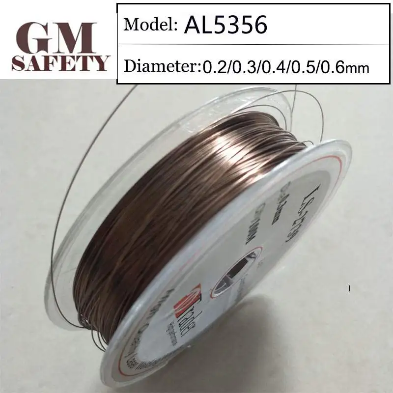 Kawat las Laser AL5356 pengisi logam untuk elektroda las Solder (0.2/0.3/0.4/0.5/0.6mm) K004