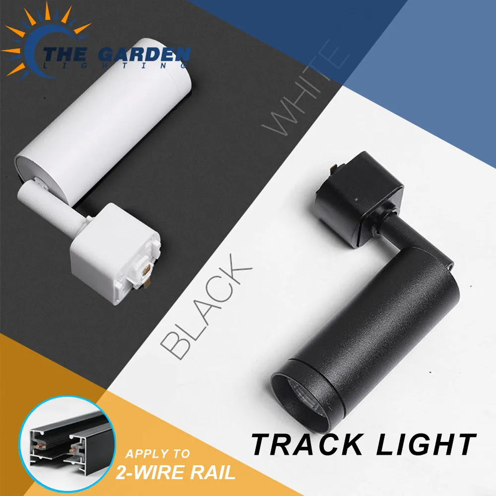 led mini track lighting systems cob industrial rail lamp spot lights para casa loja 5w 7w 12w 01