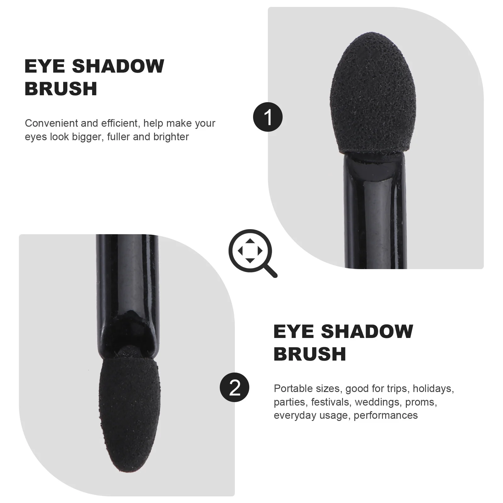 10 pezzi applicatore in spugna per ombretto strumento di miscelazione monouso a doppio lato per un aspetto naturale e drammatico per le vacanze aziendali