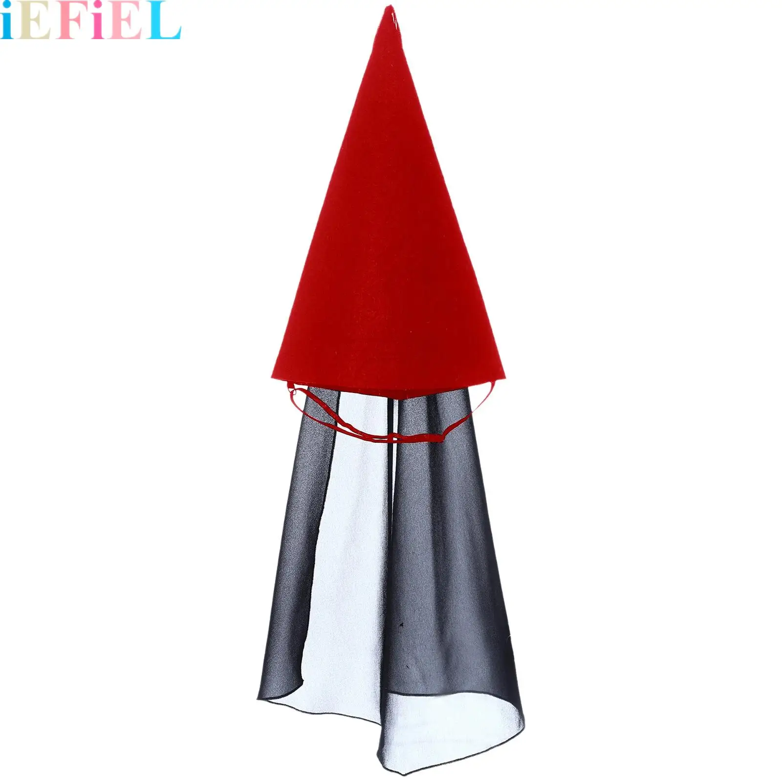 

1Pcs Women Medieval Hennin Hat with Veil Cone Pointy Party Hat for Halloween Christmas Renaissance Costume Party