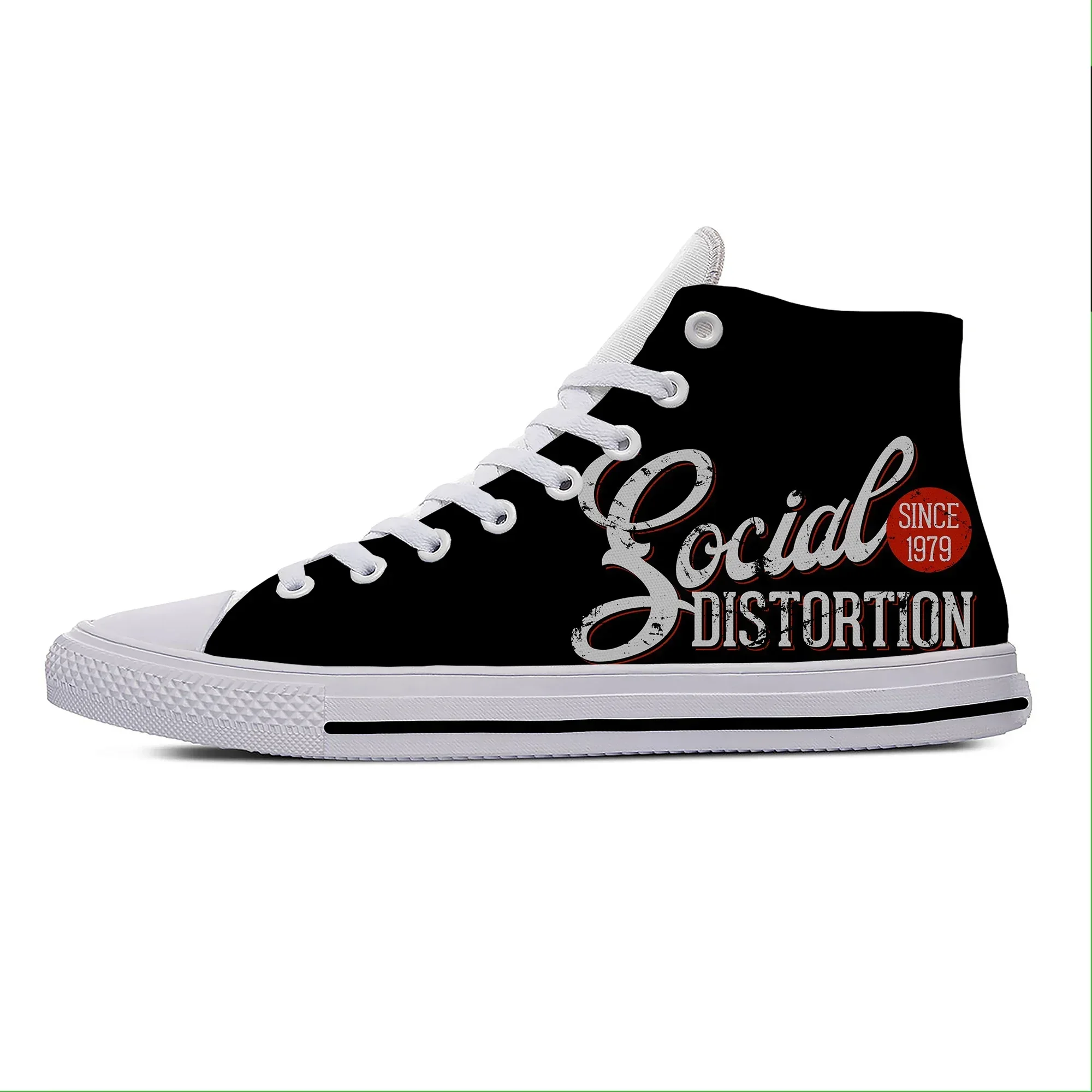 Music Band High Top Sneakers Social Distortion Mens Womens Teenager Casual Shoes Running Shoes 3D Print Lightweight shoe