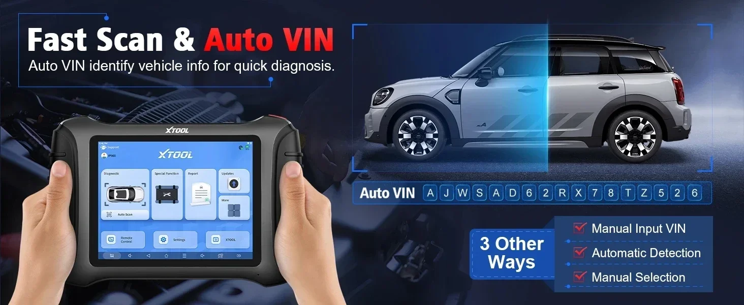 XTOOL IP900 Kfz-Scanner, vollständige Systemdiagnosetools, bidirektionales Scan-Tool, ECU-Codierung, 41 Dienste, CANFD, DOIP, FCA, schnelle Lieferung aus europäischem Lager – Detail 13