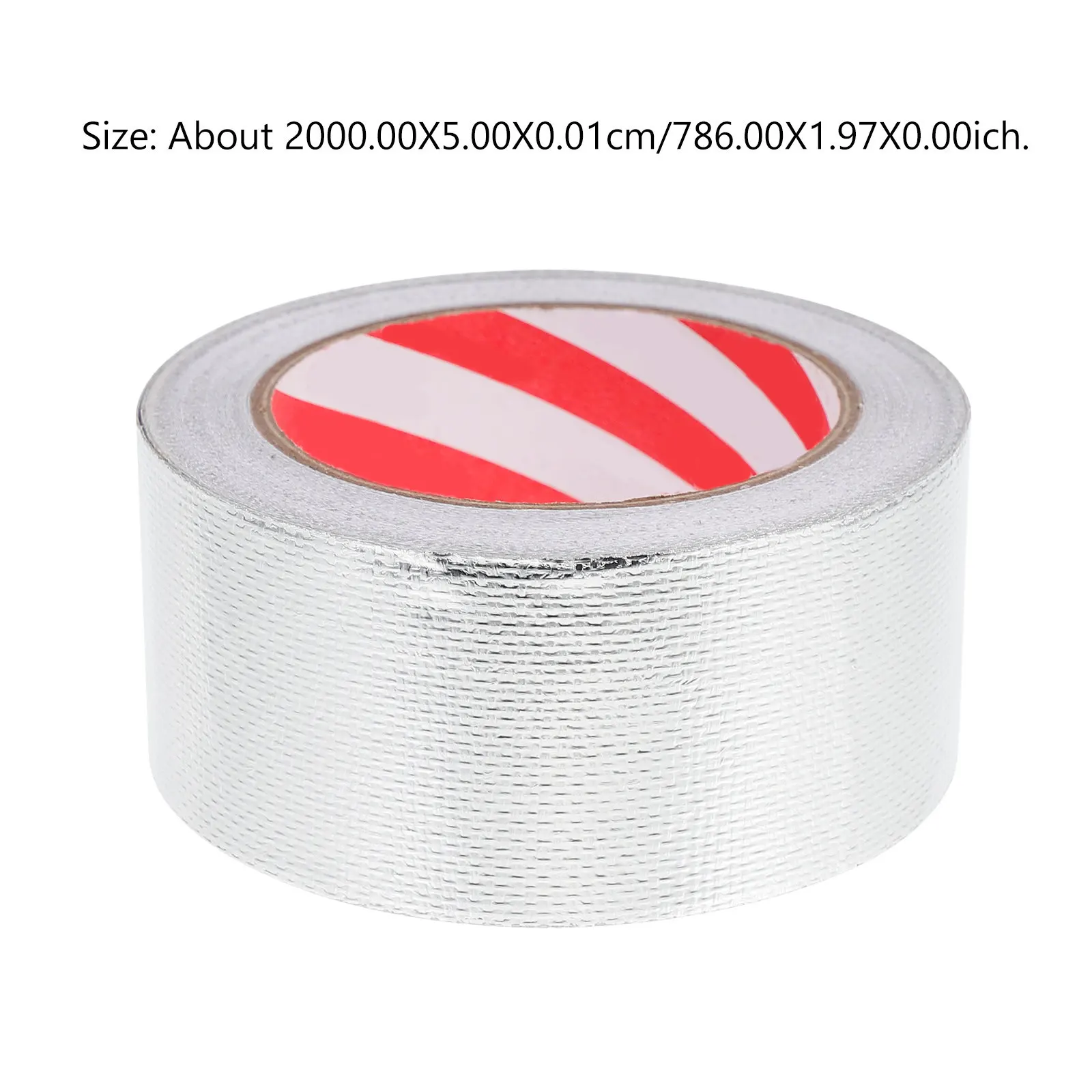 1 Roll Premium Aluminum Foil Tape with Strong Adhesive Uv Resistant Wear Resistant High Temp Tape for Pipe Wrapping Exhaust Duct