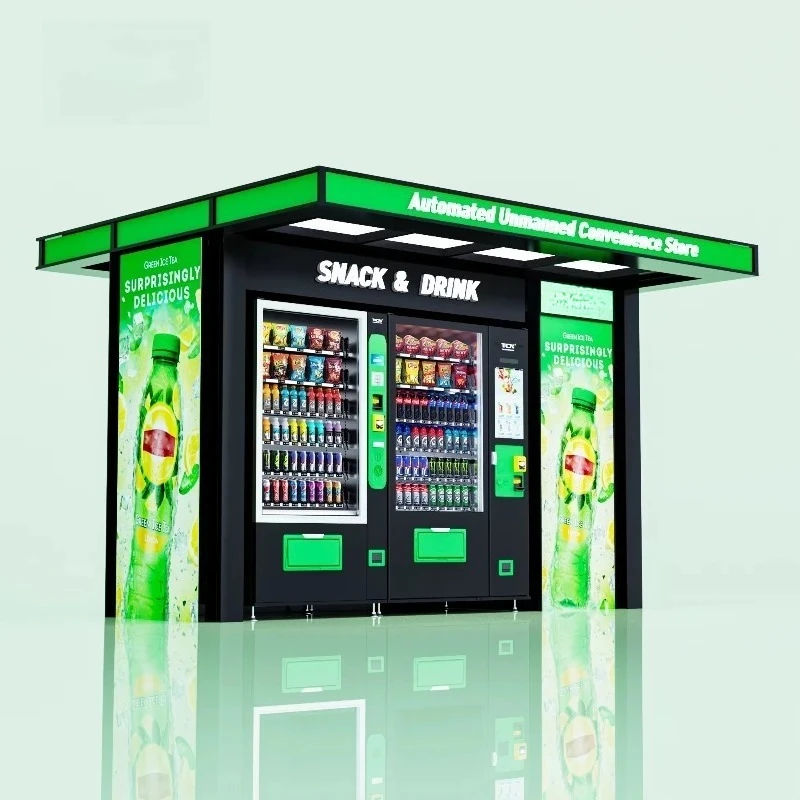 أوروبا متجر الراحة بدون طيار آلة بيع الوجبات الخفيفة المشروبات آلة بيع كومبو #2