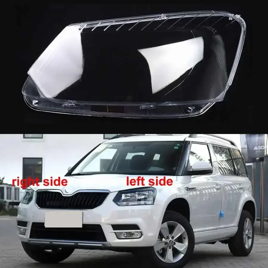 

For Skoda Yeti 2014 2015 2016 2017 Transparent Headlight Cover Headlamp Shell Clear Lens Plexiglass Replace Original Lampshade