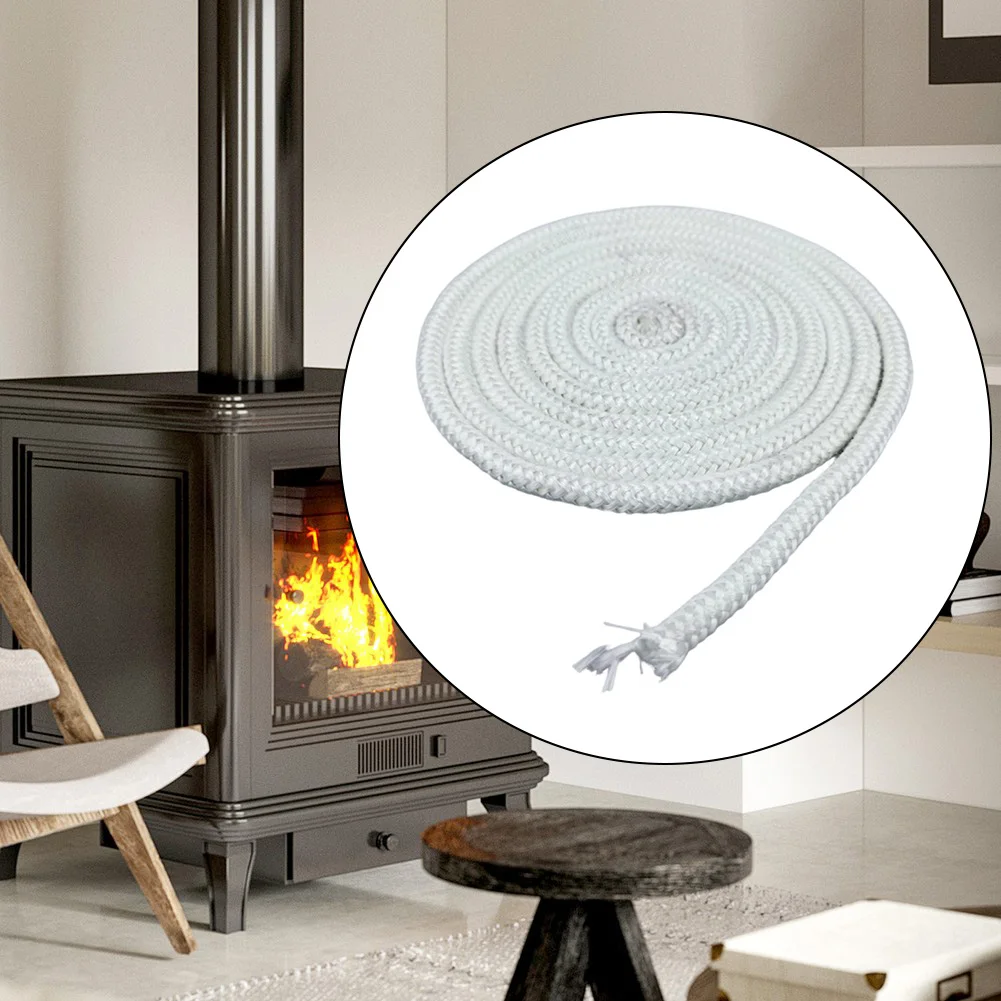 1 قطعة حبل ختم من الألياف الزجاجية المقاومة للحرارة العالية للمواقد والمواقد حبل ختم الموقد ﻿ اكسسوارات المنزل