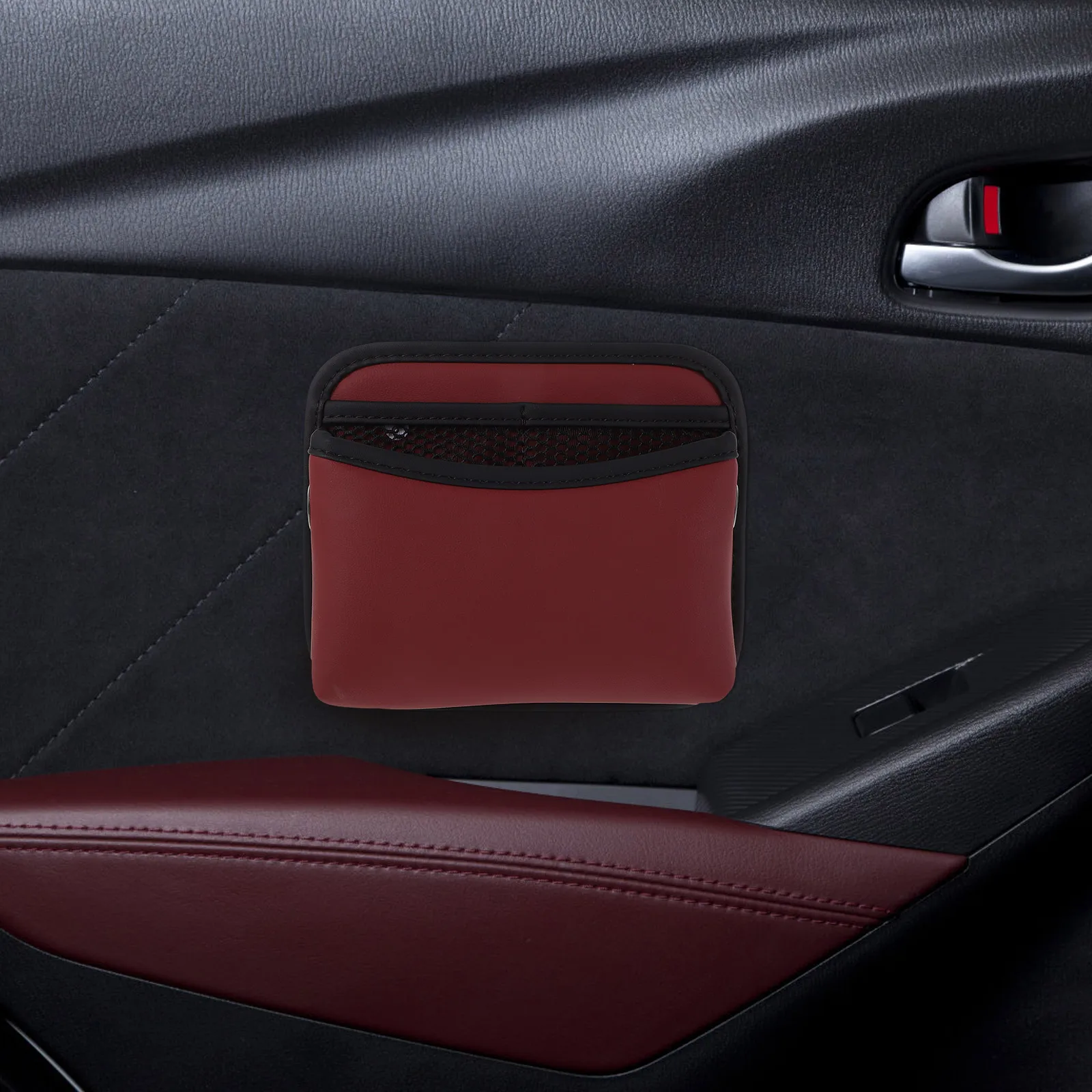 

Multifunctional Storage Organizer Fake Door Side Trash Can For Vehicle Interior Durable Wear Resistant Garbage Bin Car