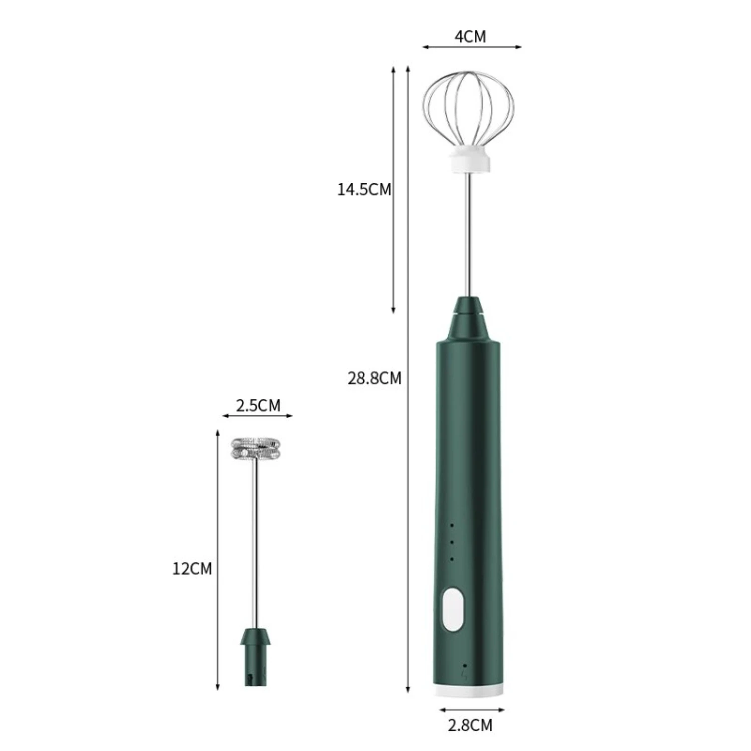 디럭스 전기 우유 거품기로 아침 일과를 업그레이드, 추가 거품 라떼 및 카푸치노 온-더-엘레베이트