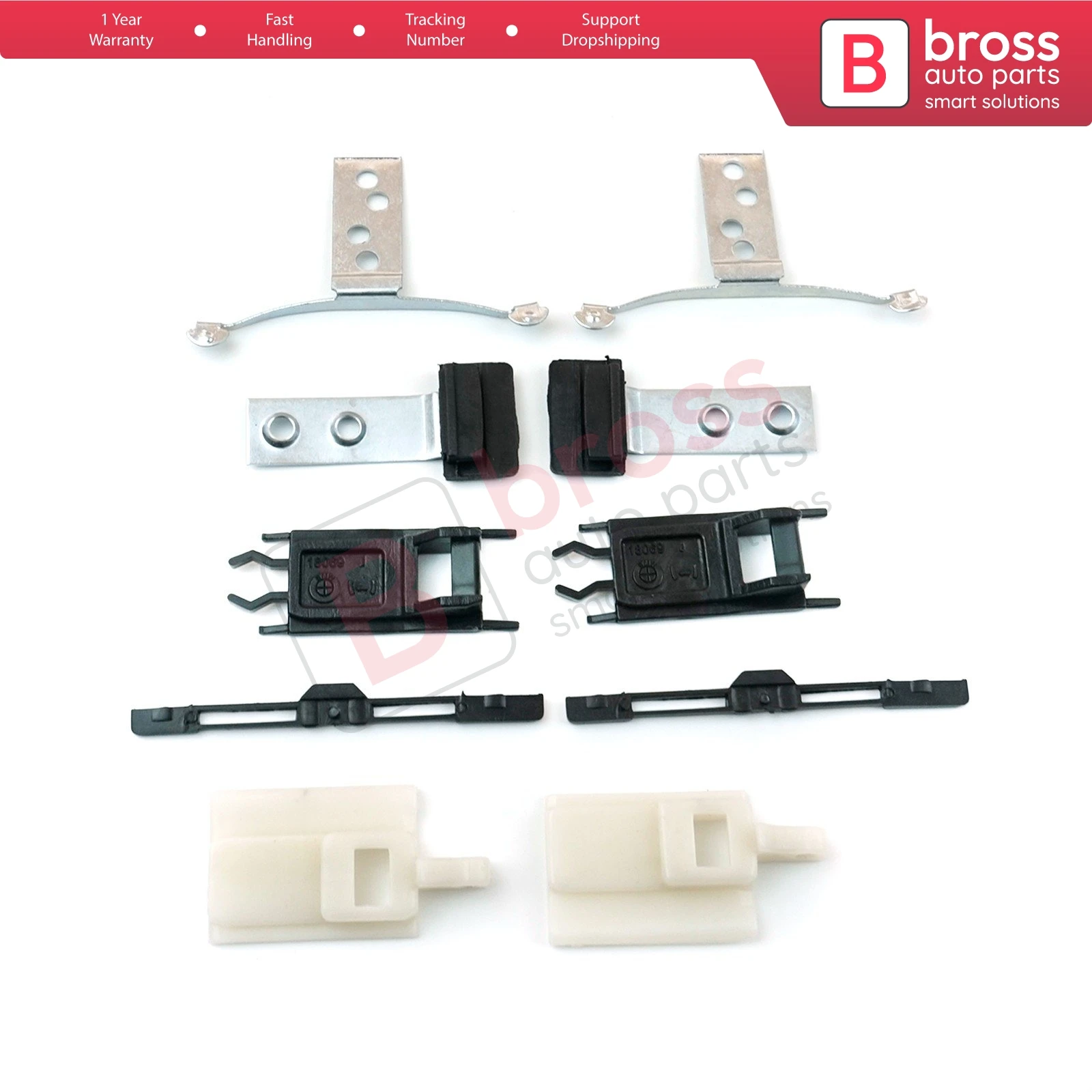 Bross Auto Parts BSR512 10 Parts Sunroof Set Repair for BMW E46: 54138246027 1998-2004 Fast Shipment Ship From Turkey