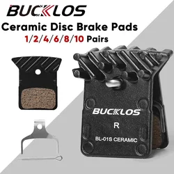 BUCKLOS pastillas de freno de disco hidráulico para bicicleta, pastillas de freno de cerámica para bicicleta de montaña y carretera Shimano L05A N03A N04C