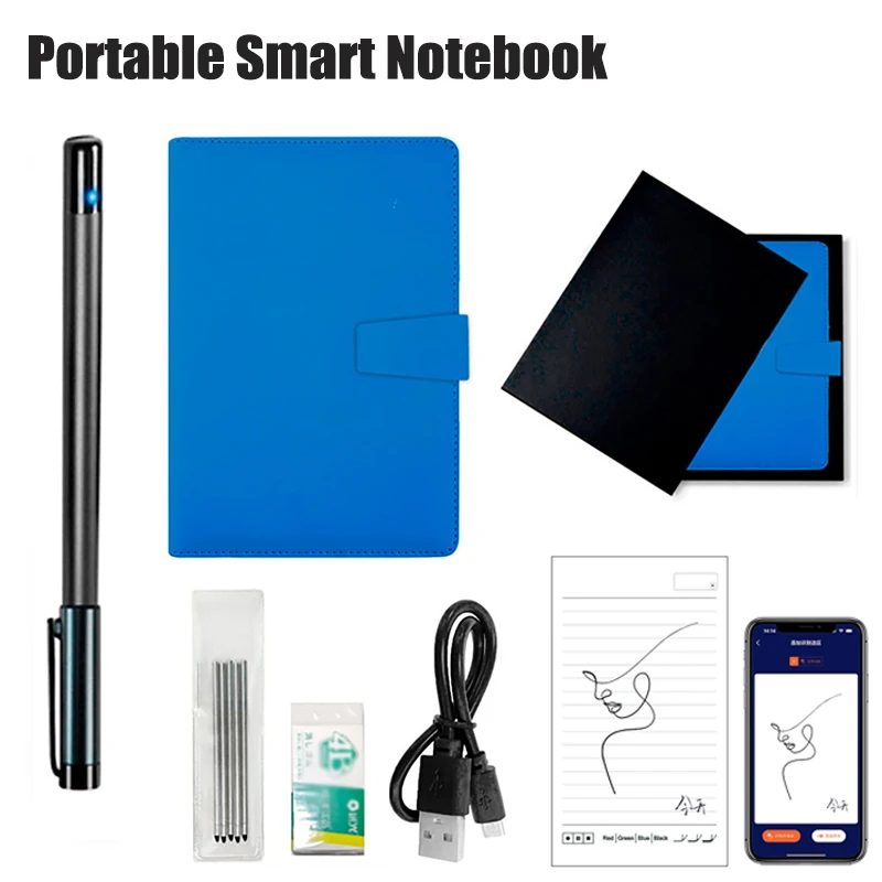 Digital Handwriting Note Book Smart Sync Pen Diary Writing Set For Meeting AI Voice Drawing Bluetooth Real-time Transmission