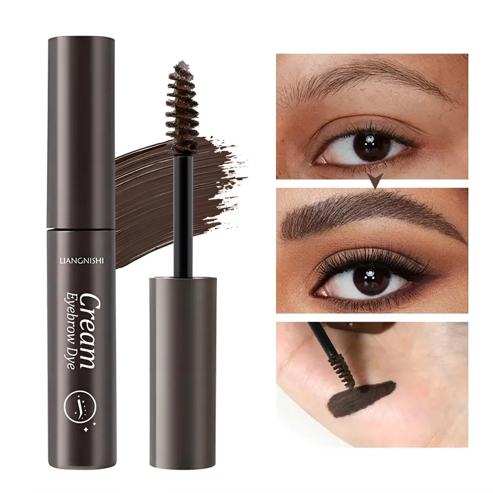 3 colori di lunga durata impermeabile mascara per sopracciglia crema per sopracciglia ombretto trucco bellezza strumenti comstic con pennello colorante gel per sopracciglia