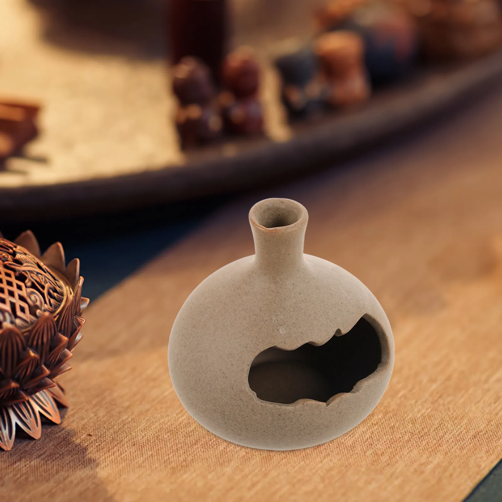 Rustic Ceramic Palo Santo Burner and Tray Combo for Sage Sticks Cone Incense Spiritual Practice Relaxation Calming Atmosphere
