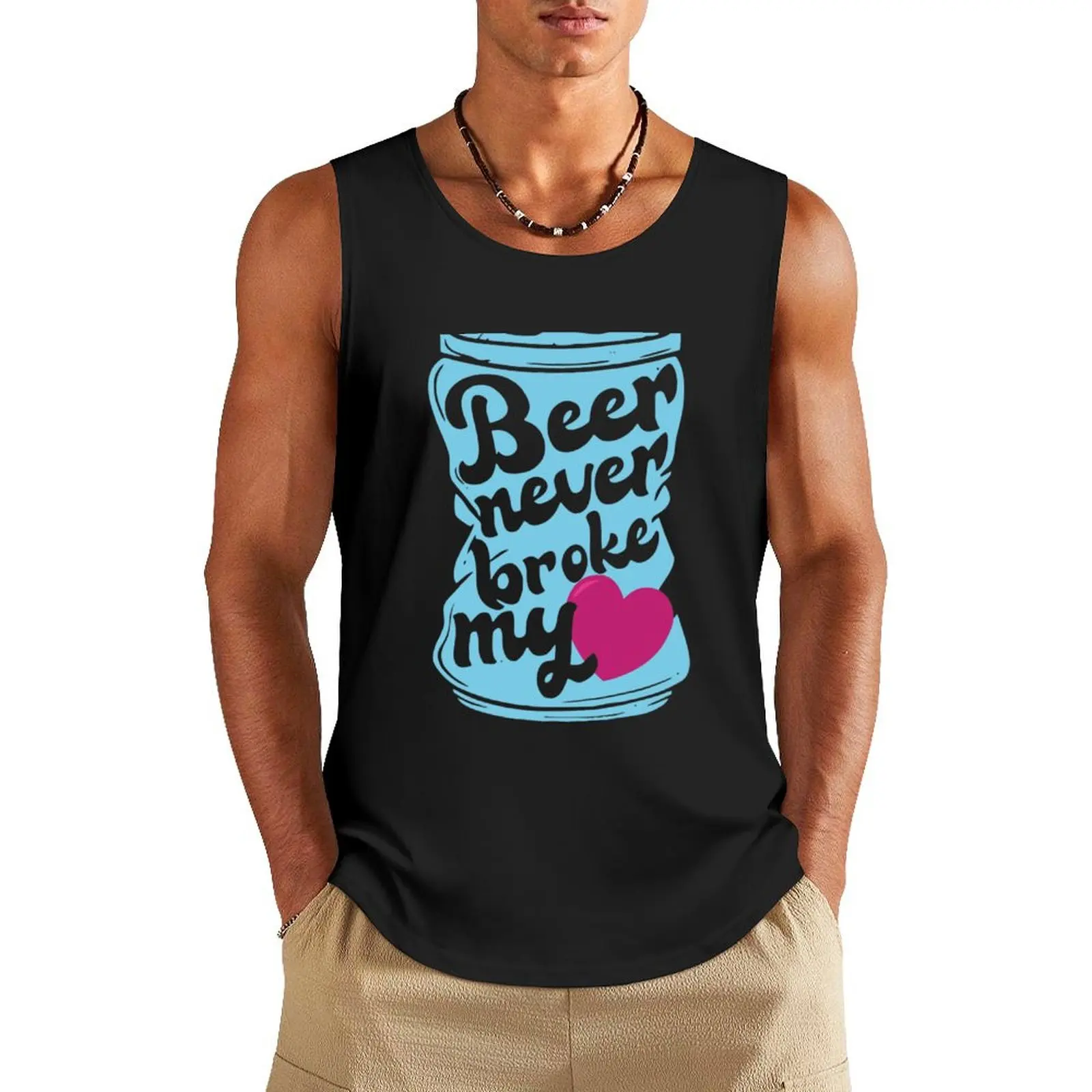 

Beer Love Tank Top fitness clothing for men Vest sleeveless shirt man gym
