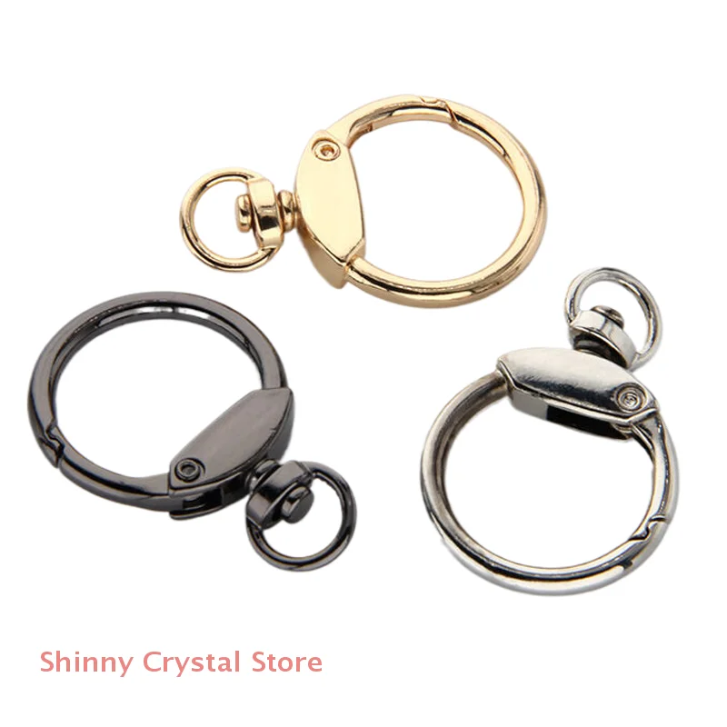 

Pack of 10 Swivel Clasp Clips, Keychain Carabiner and Lobster Claw Clasps