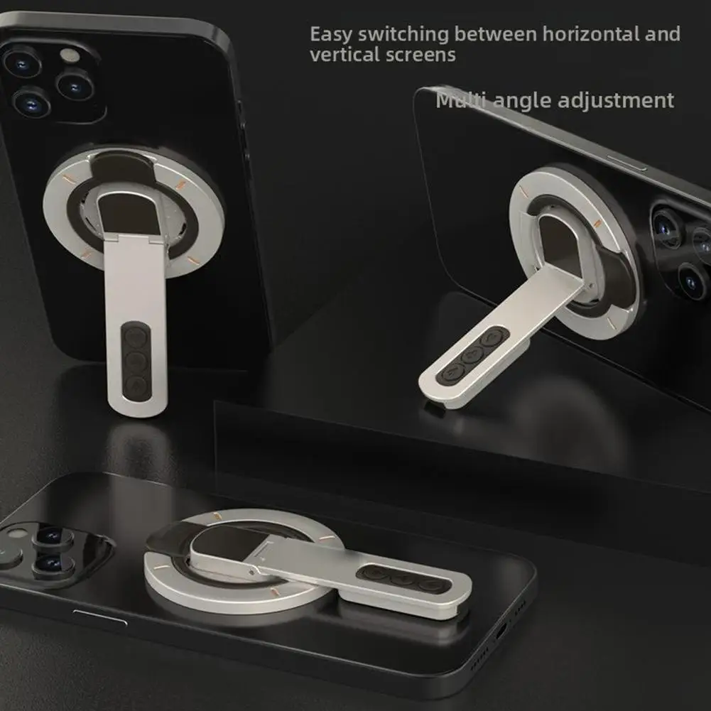 Ultra-thin Luminous Double-sided Magnetic Mobile Phone Holder 360 Degree Rotation Horizontal And Vertical Screen Switching