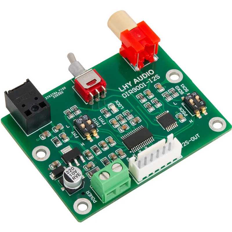 

Audio DIR9001 module coaxial fiber receives SPDIF to I2S output 24bit 96khz