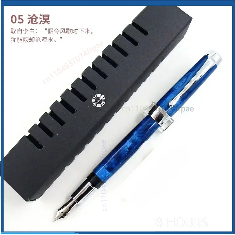 Multi Material For Wing Sung 627 Fuyao Fountain Pen Solid Wood Resin Body Polished Open Iridium Nib Comfort Grip Writing Pen