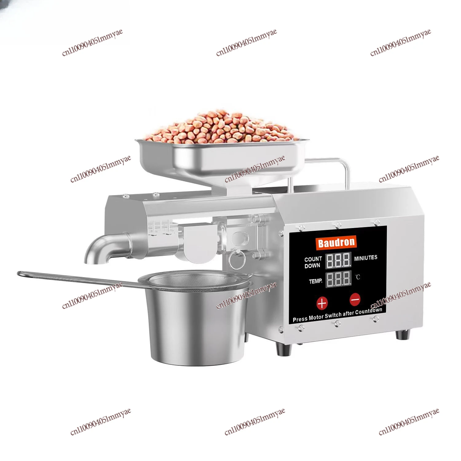 

Automatic Oil Press Stainless Steel Household Small Commercial Peanut Walnut Multi-function Automatic Frying Machine Electric