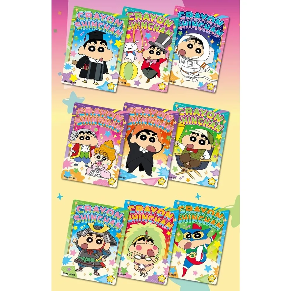 Echte EAKI Crayon Shin-chan Collectie Kaarten Zeer Geliefde Anime Hoofdpersoon Creatief Ontwerp Rollenspel Kaarten Vrienden Geschenken