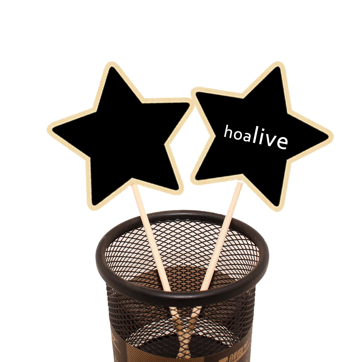 

20pcs Mini Chalkboard Toppers Wood Material Garden Flower Labels Plant Tags Blackboard Signs Christmas Weddings Kids