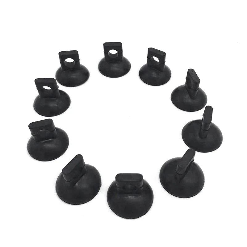 10Pcs Black Aquarium Suction Cup Air Tube Holder Sucker for Fish Tank Pump Oxygen Air Tube Fixing Clip Accessories For Aquarium