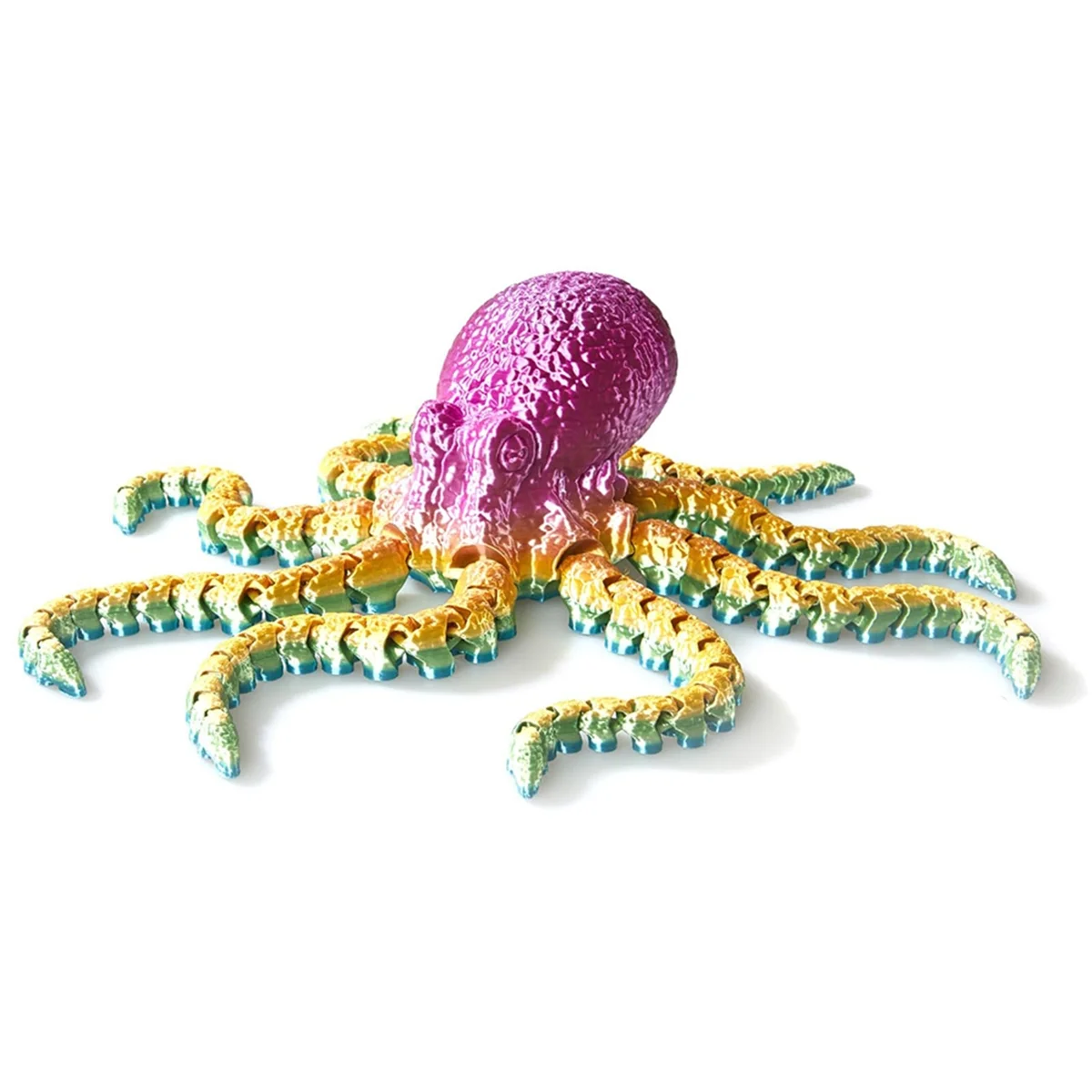 

3D Printed Octopus Ornament Doll Toy Fish Tank Landscaping Accessories Movable Joint Figure Gifts for Kids,Random Color