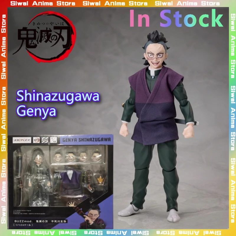 

ANIPLEX Original BUZZmod Demon Slayer Shinazugawa Genya Infinity Castle Articulated Action Figure Model Collectible Anime Gifts