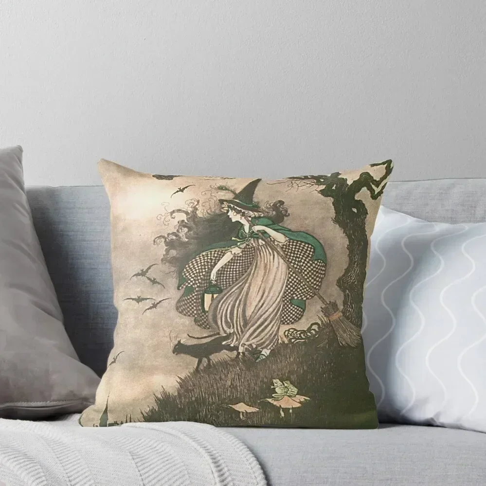 

Grimm's fairy-tale witch Throw Pillow Sofa Cushion Cover Decorative Pillow Covers For Sofa Luxury Pillow Cover Plaid Sofa