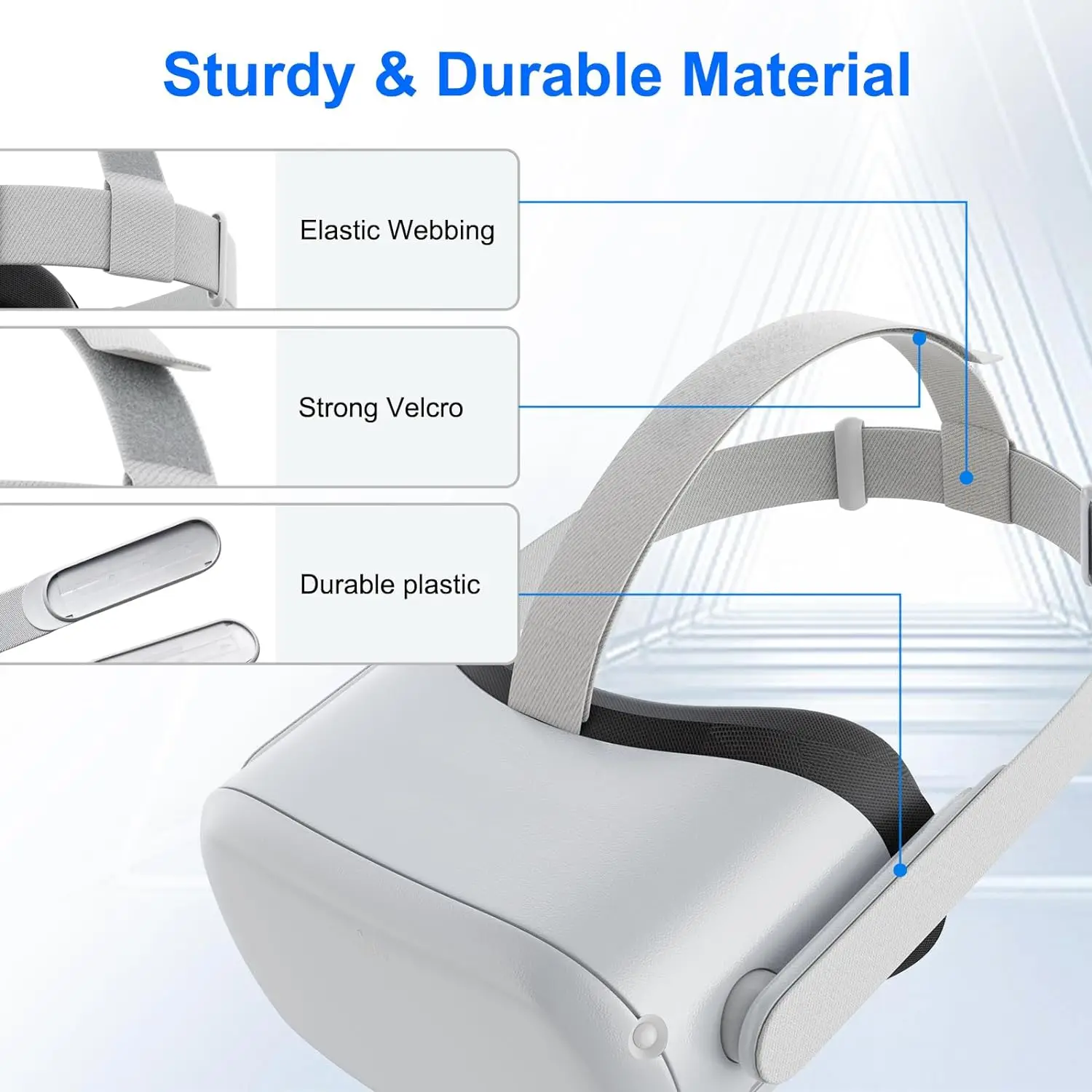 Aolion Т-образный фиксированный ремешок на голову для Oculus Quest 2 VR, ремешок на голову, галстук для гарнитуры Meta Quest 2, запасная часть, аксессуар