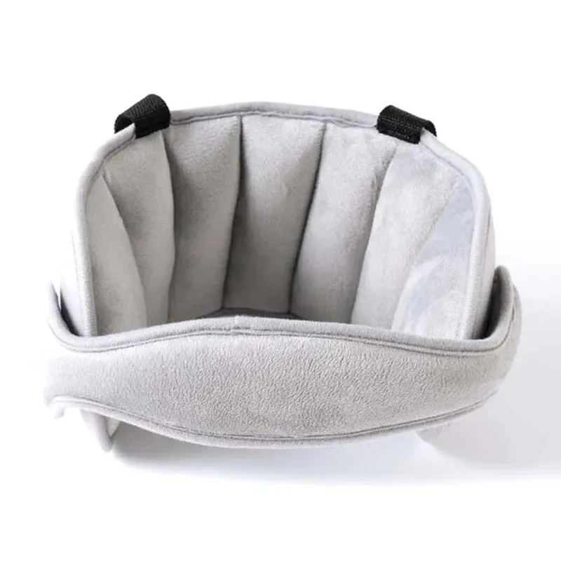 1PC GRAY Child Neck Pillow, Car Headrest, Baby Head Sleep Fixed Belt, Car Seat Headrest