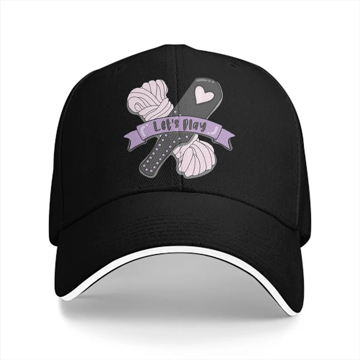 DDLG Let's Play Baseball Caps Peaked Cap BDSM Sun Shade Hats for Men Women