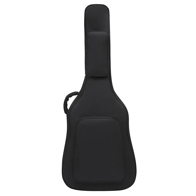 12MM Thickened Guitar Bag Anti-Splash Oxford Cloth 41 Inch Folk Song Guitar Bag Black Shoulder Instruments Bag